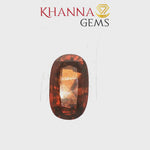 Load and play video in Gallery viewer, 7.44/Carat Natural Hessonite Stone with Govt. Lab Certificate-115335