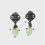 Load and play video in Gallery viewer, 4.40/GM Royal Green Quartz Earrings - G0053