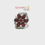 Load and play video in Gallery viewer, 5.44/GM  GARNET ZIRCON RING Earrings - G0064