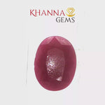 Load and play video in Gallery viewer, 6.97/CT Natural Ruby Stone with Govt. Lab Certificate-108825