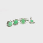 Load and play video in Gallery viewer, 8.70/GM Royal GREEN ONYX Earrings - G0062