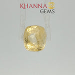 Load and play video in Gallery viewer, 4.94/CT Natural Yellow Sapphire with Govt Lab Certificate-105502