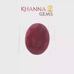 Load and play video in Gallery viewer, 3.96/CT Natural Ruby Stone with Govt. Lab Certificate-139979