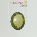 Load and play video in Gallery viewer, 4.42/CT Natural Peridot Stone With Govt. Lab Certificate-110487