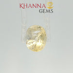 Load and play video in Gallery viewer, 4.54/CT Natural yellow sapphire with Govt Lab Certificate-68771