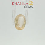 Load and play video in Gallery viewer, 4.02/CT Natural Yellow Sapphire with Govt Lab Certificate-120388