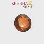 Load and play video in Gallery viewer, 5.63/CT Natural Hessonite Stone with Govt. Lab Certificate-1073D1410
