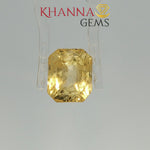 Load and play video in Gallery viewer, 8.14/CT Natural Yellow Sapphire With Govt Lab Certificate-9876D39977