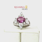 Load and play video in Gallery viewer, 4.36/GM  AMETHYST ZIRCON RING Earrings - G0513