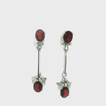 Load and play video in Gallery viewer, 5.60/GM Royal Garnet-Zircon Earrings - G0036