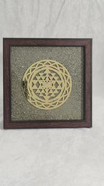 Load and play video in Gallery viewer, SHREE YANTRA PYRITE PLATE FRAME

