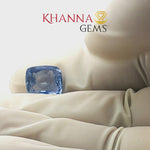 Load and play video in Gallery viewer, 4.98/CT Natural Blue Sapphire With Govt Lab Certificate
