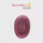 Load and play video in Gallery viewer, 6.72/CT Natural Ruby Stone with Govt. Lab Certificate-136743