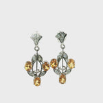 Load and play video in Gallery viewer, 8.30/GM Royal Zircon - Citrine Earrings - G0032