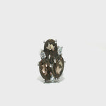 Load and play video in Gallery viewer, 5.78/GM  SMOKY ZIRCON RING Earrings - G0299