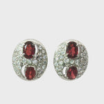 Load and play video in Gallery viewer, 6.20/GM Royal Garnet-Zircon Earrings - G0066