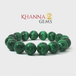 Load and play video in Gallery viewer, Natural Malachite Bracelet (Big Beads)