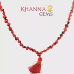 Load and play video in Gallery viewer, GUNJA MALA/RED GUNJA MALA/CHIRMI MALA/LAL RATTI MALA