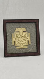 Load and play video in Gallery viewer, SHREE LAXMI YANTRA ON RAW PYRITE
