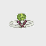 Load and play video in Gallery viewer, 2.20/GM  PERIDOT SPIN RING Earrings - G0600