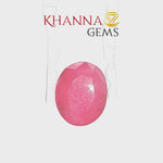 Load and play video in Gallery viewer, 4.74/CT Natural Ruby Stone with Govt. Lab Certificate-16140S206371
