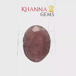 Load and play video in Gallery viewer, 5.48/CT Natural Indian Ruby with Govt. Lab Certificate-3411D11858