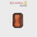 Load and play video in Gallery viewer, 4.03/Carat Natural Hessonite Stone with Govt. Lab Certificate- 86126