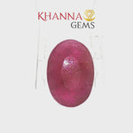 Load and play video in Gallery viewer, 4.61/CT Natural Ruby Stone with Govt Lab Certificate-120460