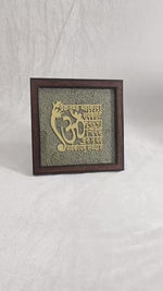 Load and play video in Gallery viewer, VEDIC SHREE VASTU SHUBH PYRITE PLATE FRAME
