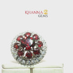 Load and play video in Gallery viewer, 8.44/GM  GARNET ZIRCON RING Earrings - G0559