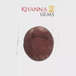 Load and play video in Gallery viewer, 5.54/CT Natural Ruby Stone with Govt. Lab Certificate-136751