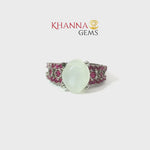 Load and play video in Gallery viewer, 4.99/GM  MOON STONE RUBY RING Earrings - G0574