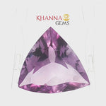 Load and play video in Gallery viewer, 10.85/CT Natural Certified Amethyst Triangular Gemstone -AMET-515155