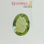 Load and play video in Gallery viewer, 4.43/CT Natural Peridot Stone With Govt. Lab Certificate-110848