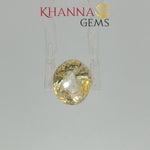 Load and play video in Gallery viewer, 3.68/CT Natural Yellow Sapphire with Govt Lab Certificate-113391
