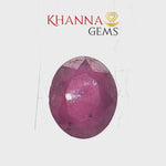 Load and play video in Gallery viewer, 6.61/CT Natural Ruby Stone with Govt. Lab Certificate-137201
