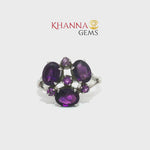 Load and play video in Gallery viewer, 3.83/GM  AMETHYST RING Earrings - G0526