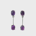 Load and play video in Gallery viewer, 6.30/GM Royal Amethyst Earrings - G0037