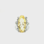 Load and play video in Gallery viewer, 3.91/GM  CITRINE ZIRCON RING Earrings - G0531