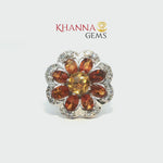 Load and play video in Gallery viewer, 7.81/GM  CITRINE ZIRCON RING Earrings - G0549