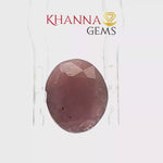 Load and play video in Gallery viewer, 5.50/CT Natural Ruby Stone with Govt. Lab Certificate-12927D53223