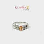 Load and play video in Gallery viewer, 2.55/GM  CITRINE ZIRCON RING Earrings - G0645