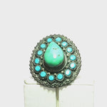 Load and play video in Gallery viewer, 16.30/GM  TURQUOISE RING Earrings - G00673