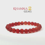 Load and play video in Gallery viewer, Natural Carnelian Bracelet