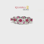 Load and play video in Gallery viewer, 3.29/GM  RUBY RING Earrings - G0593
