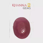 Load and play video in Gallery viewer, 7.79/CT Natural Ruby with Govt. Lab Certificate-125070