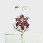 Load and play video in Gallery viewer, 5.65/GM  GARNET ZIRCON RING Earrings - G0564