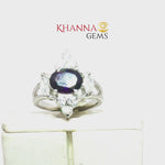 Load and play video in Gallery viewer, 4.67/GM  AMETHYST ZIRCON RING Earrings - G0514