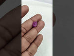 Load and play video in Gallery viewer, 5.66/CT Natural Ruby Stone with Govt. Lab Certificate-16140S206355
