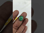 Load and play video in Gallery viewer, 5.76/CT Natural Panna Stone with Govt. Lab Certificate-12377D50211